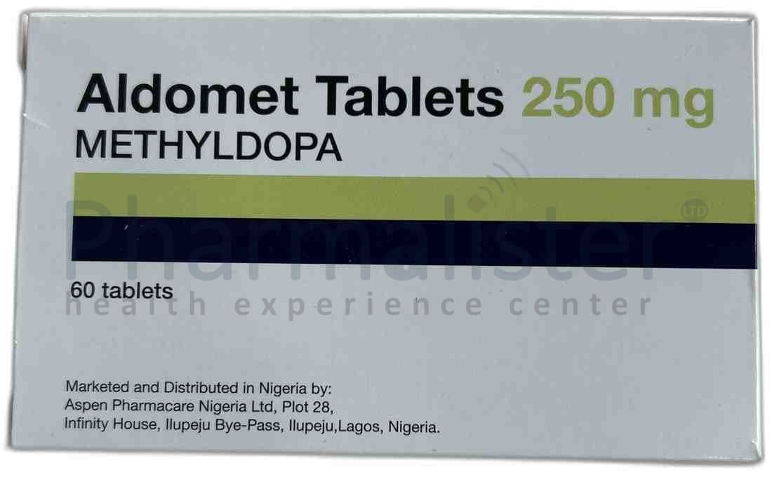 Aldomet Tablets 250mg - Methyldopa - 10 Table