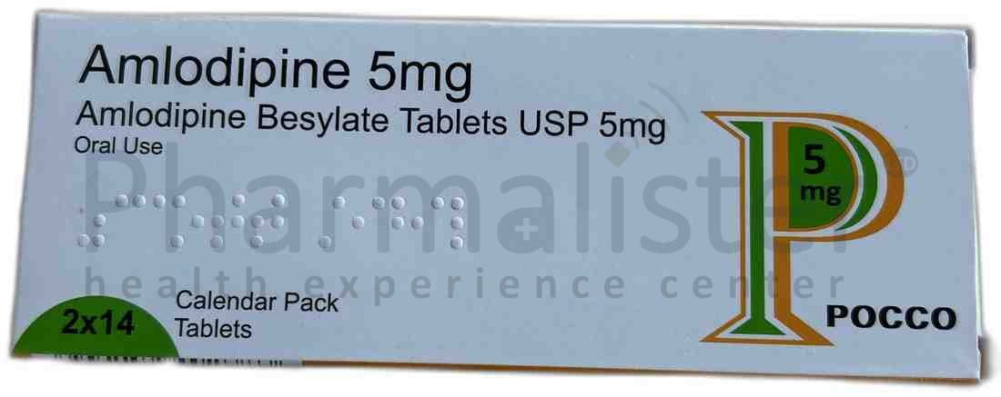 Amlodipine 5mg Tablet - Pocco - 1 Sachet