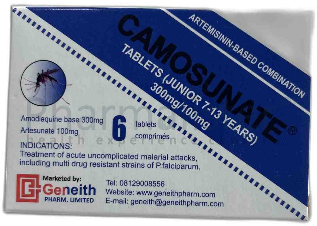 Camosunate Tablets ( Junior 7 - 13 ) 300mg / 100mg
