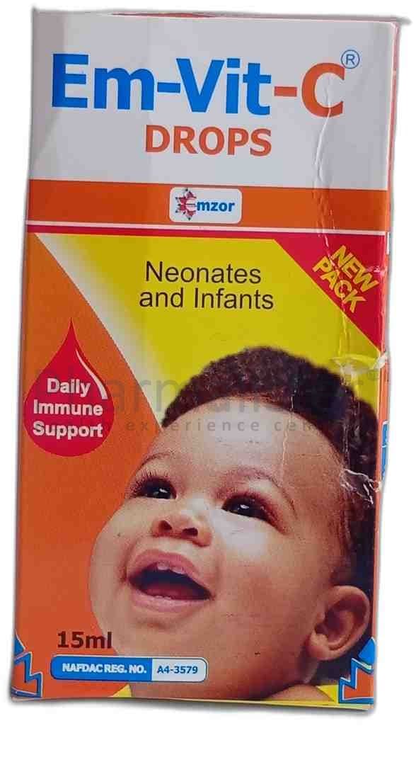 Em-Vit-C Drops - Vitamin C Drops - 15ml - Emvite C