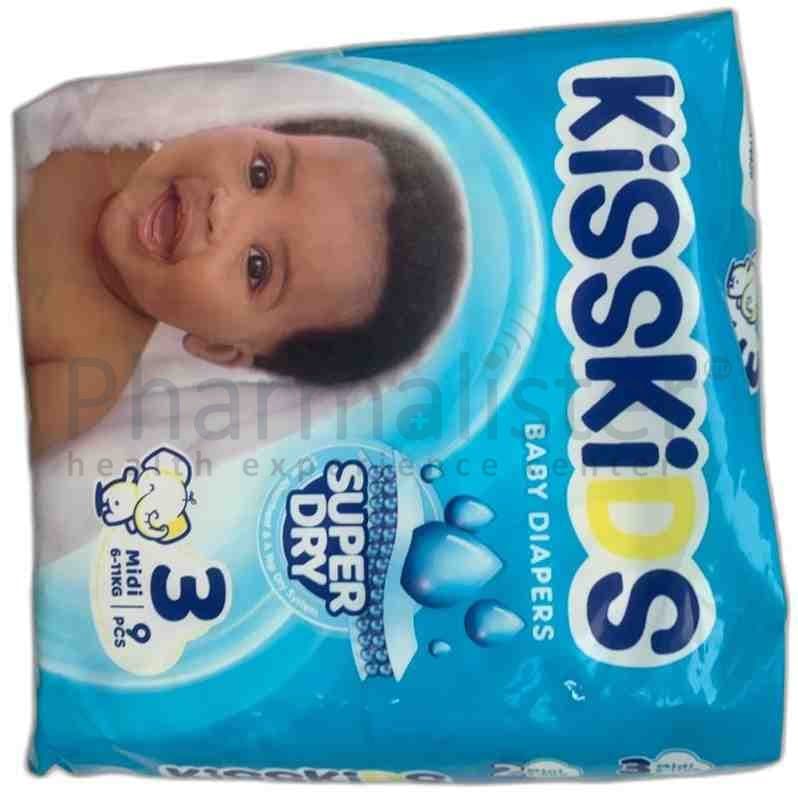 KissKids Baby Diapers - Size3 Midi 6-11kg - 9Pcs