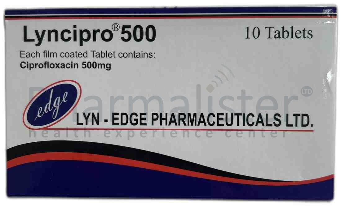 LYNCIPRO 500 TABLETS - Ciprofloxacin 500mg