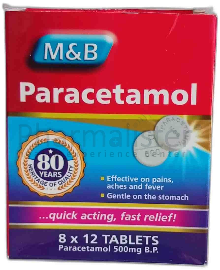 M & B  Paracetamol 500mg Tablet - 96 Tablets