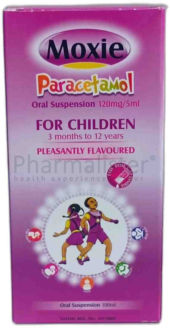 Moxie Paracetamol Oral Suspension 120mg/5ml