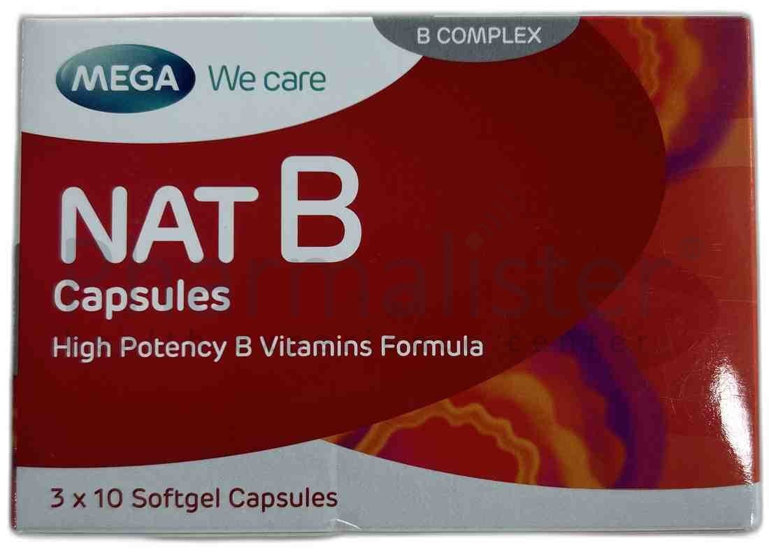 Nat B Capsules High Potency Vitamin B