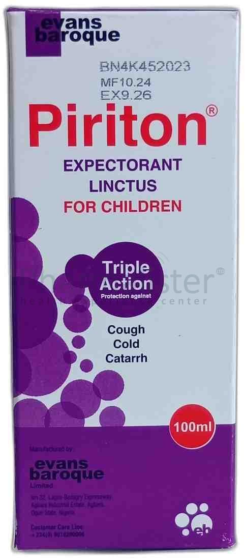 PIRITON EXPECTORANT LINCTUS FOR CHILDREN