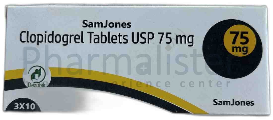 Samjones - Clopidogrel - Tablets USP 75mg