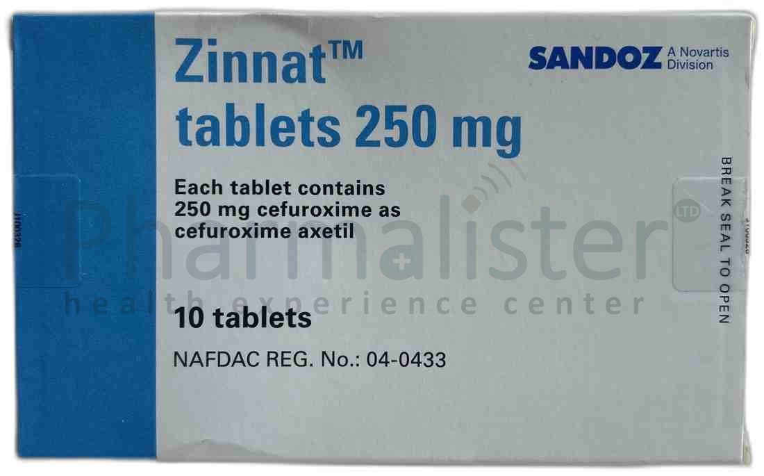 Zinnat 250 mg Tablets - 1 Pack - Cefuroxime