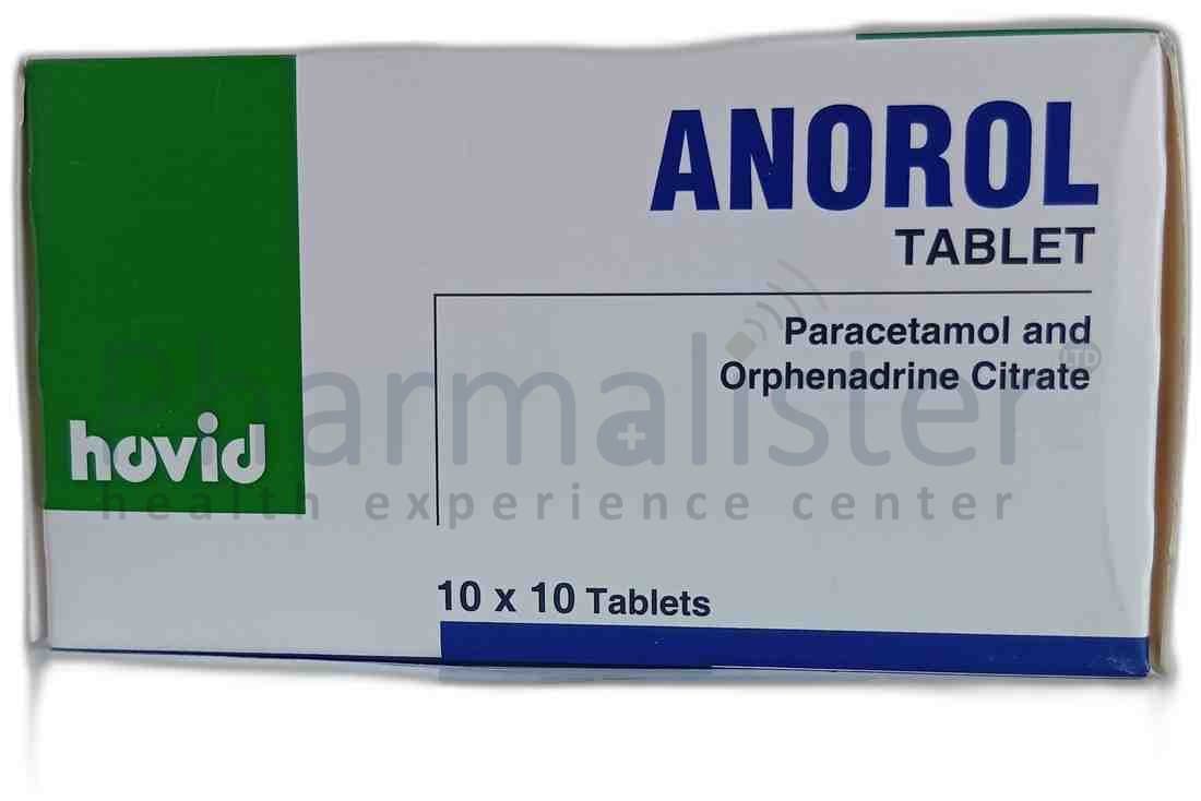 Anorol Tablet - Paracetamol and Orphenadrine Citrate