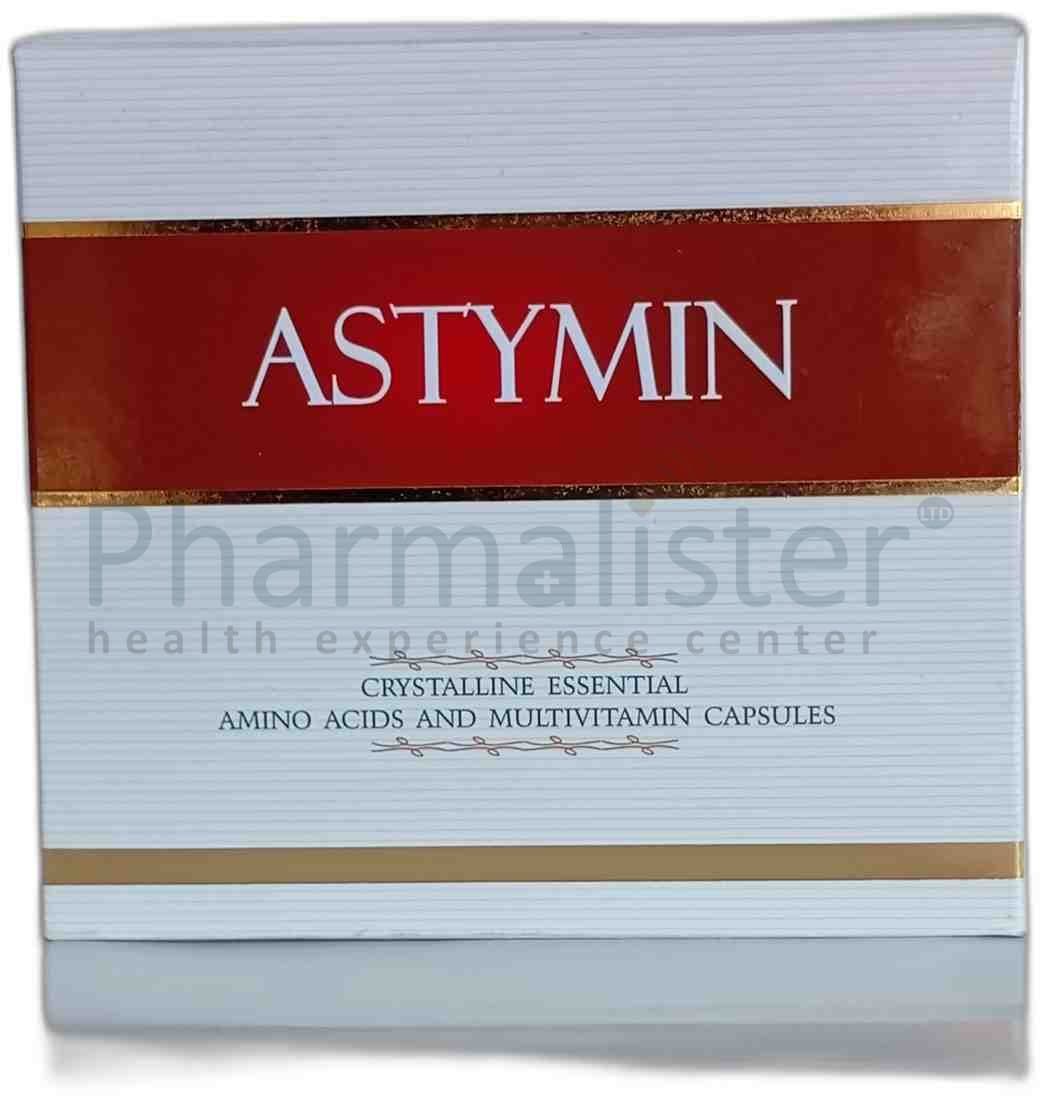 Astymin Capsules - Crystalline Essential Amino Acids and Multivitaminivitamin - 1 Satchet