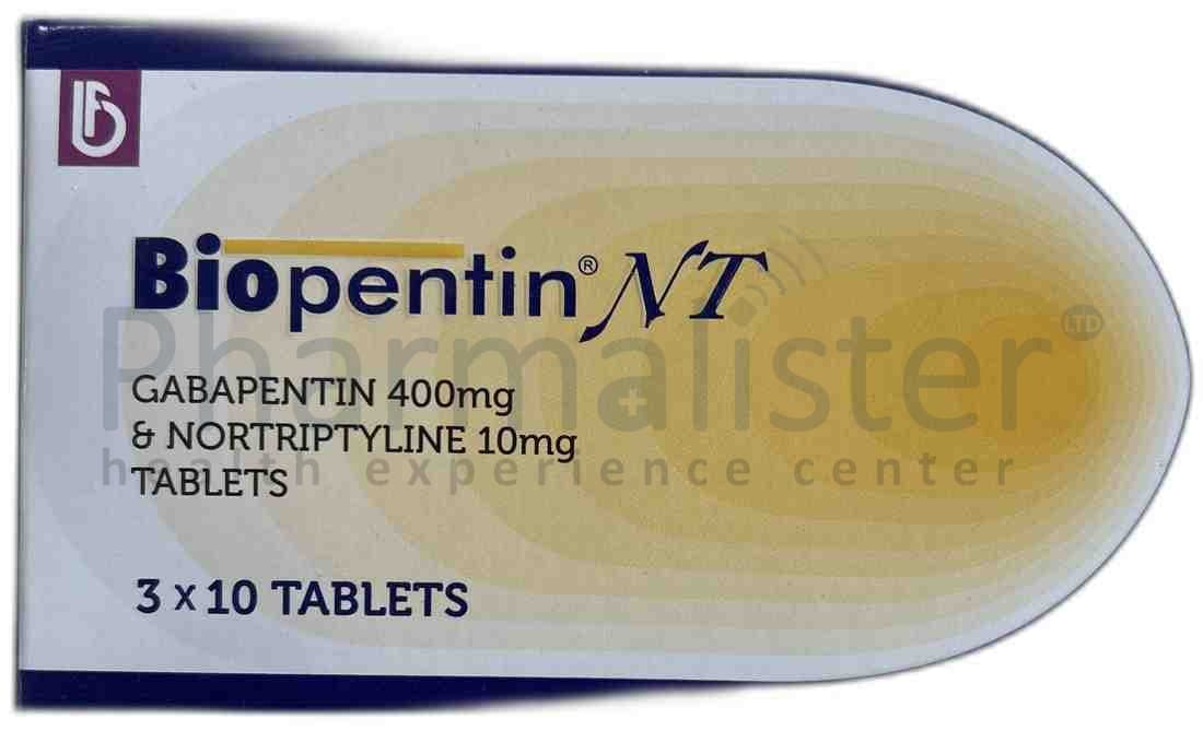 BIOPENTIN NT - GABAPENTIN 400mg & Nortriptyline 10mg Tablets