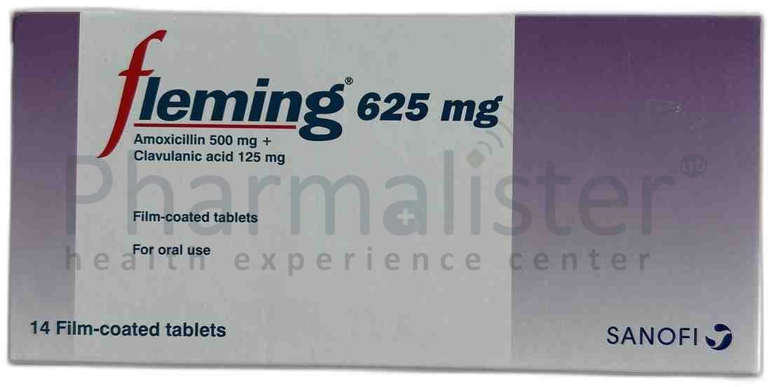 Fleming 625mg Tablet - Amoxicillin 500mg + Clavulanic Acid 125mg