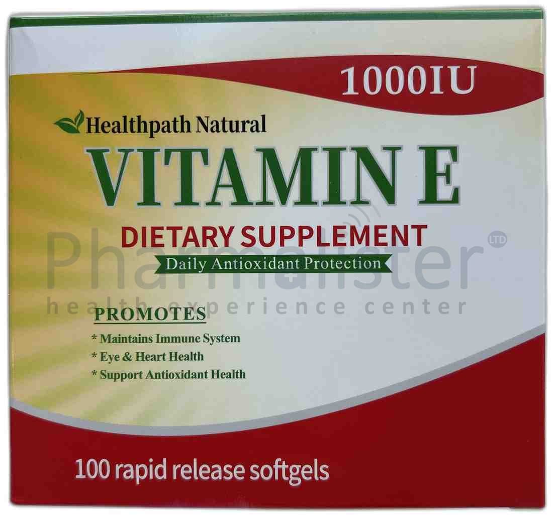 HealthPath Natural Vitamin E - 1000iu