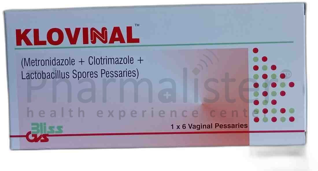 Klovinal Vaginal Pessaries - Metronidazole + Clotrimazole + Lactobacillus