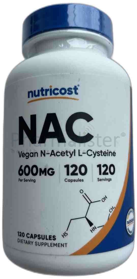 Nutricost NAC 600mg Capsule - 30s - Vegan N-Acetyl L-Cysteine -