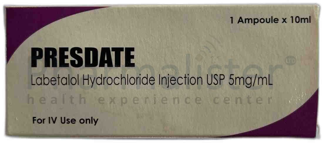 Presdate Labetalol Hydrochloride Injection USP 5mg/ml