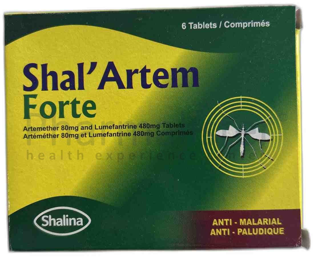 Shal'Artem Forte Tablet - Artemether + Lumefantrine 80/480mg - 6 Tablets